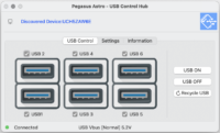 Concentrateur de contrôle USB pour OSX