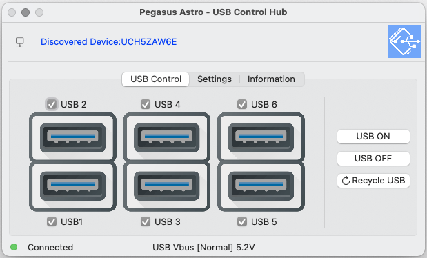 USB Control Hub osx